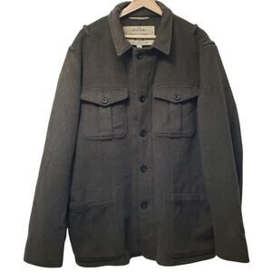 VINTAGE 90's BANANA REPUBLIC Travel & Safari Wool Bush Jacket Men's XL Green